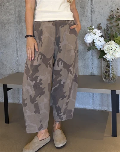 Marta du Chateau - MDCBeryl Bukser - Beige Camo